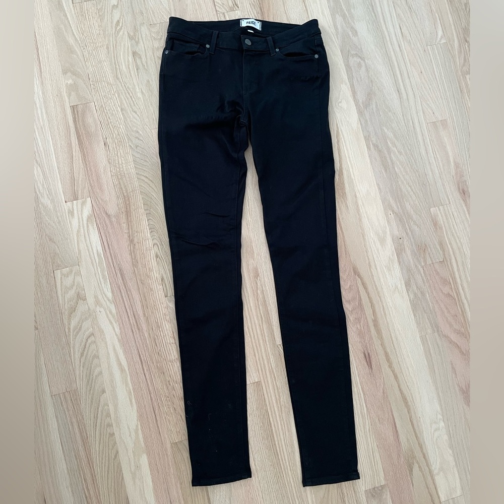 Paige denim Leggy ultra skinny in black - tall